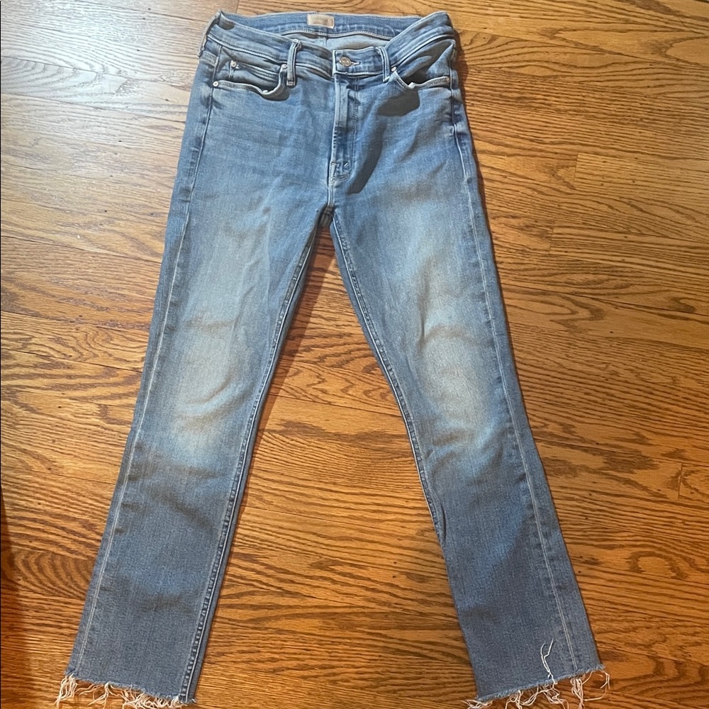 MOTHER Light Blue Straight Leg Jeans